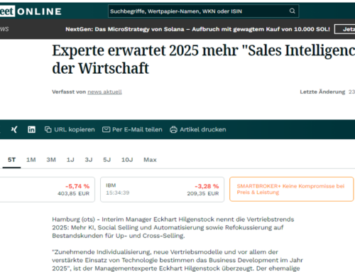 Experte erwartet 2025 mehr „Sales Intelligence“ in der Wirtschaft