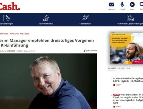 Interim Manager empfehlen dreistufiges Vorgehen bei KI-Einführung